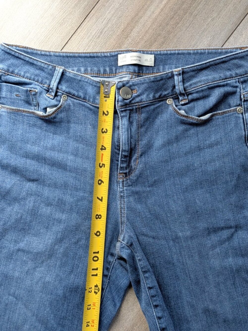 J. Jill Weekender Straight Leg Blue Jeans Size 8 - Picture 6 of 6